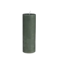 Blockljus Stearin 20x7cm Mörk Khakigrön