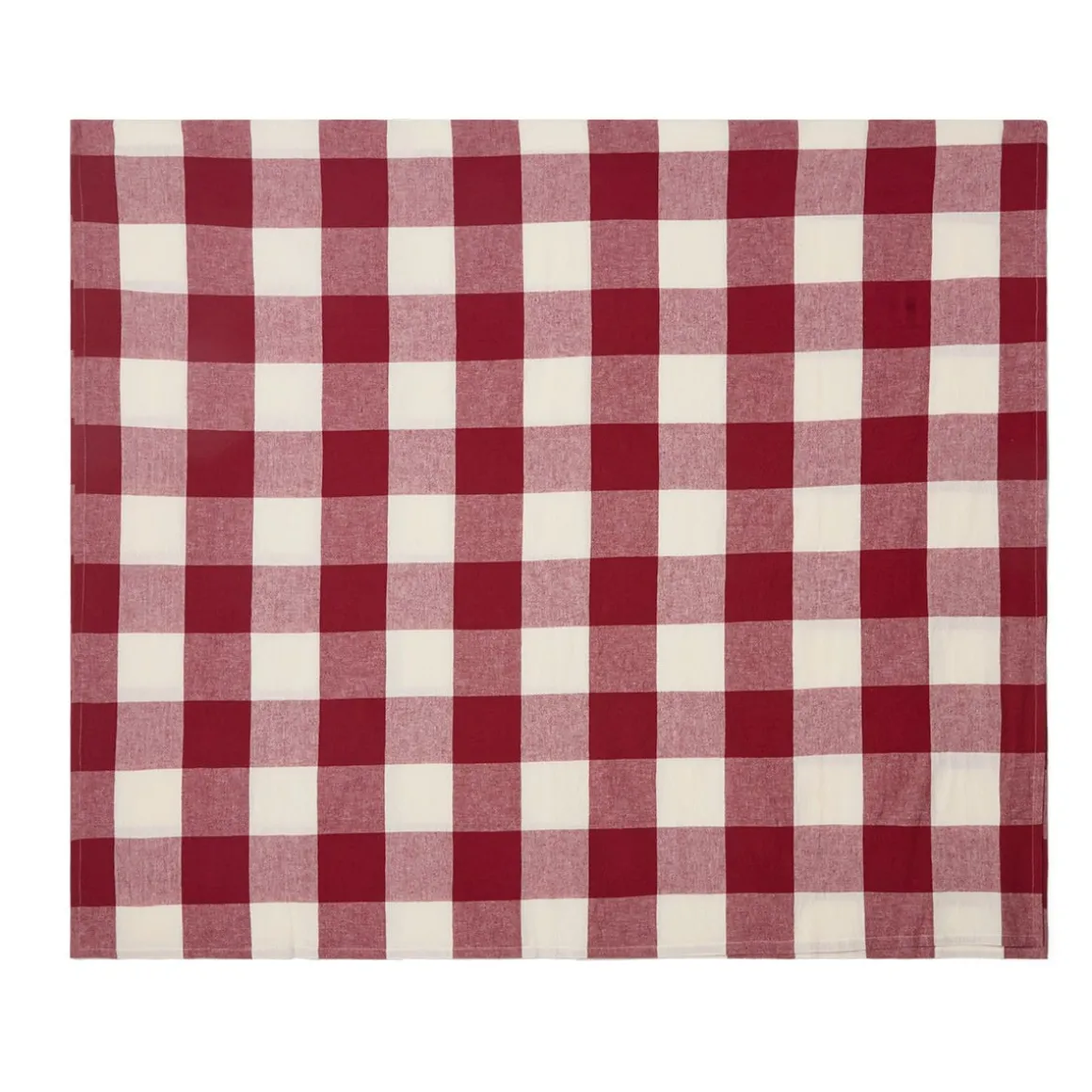 Bordsduk Check 240x140cm Linnemix Röd