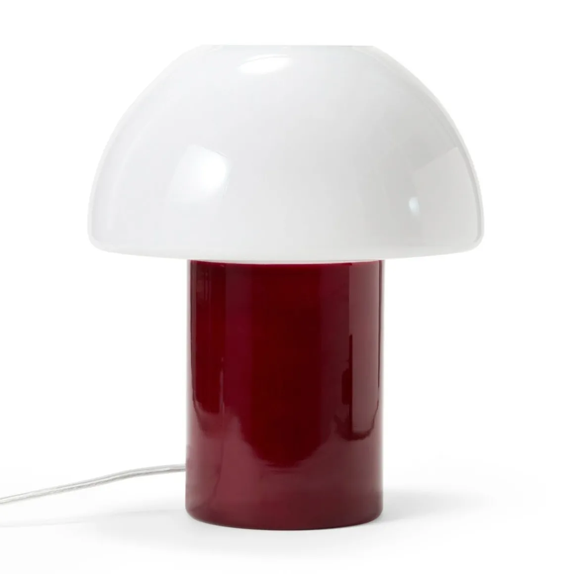 Bordslampa Alba 24x29cm Vit/Vinröd