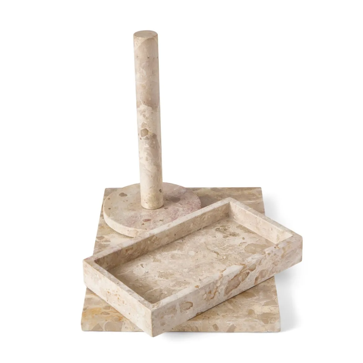 Bricka 26,5x15cm Marmor Beige
