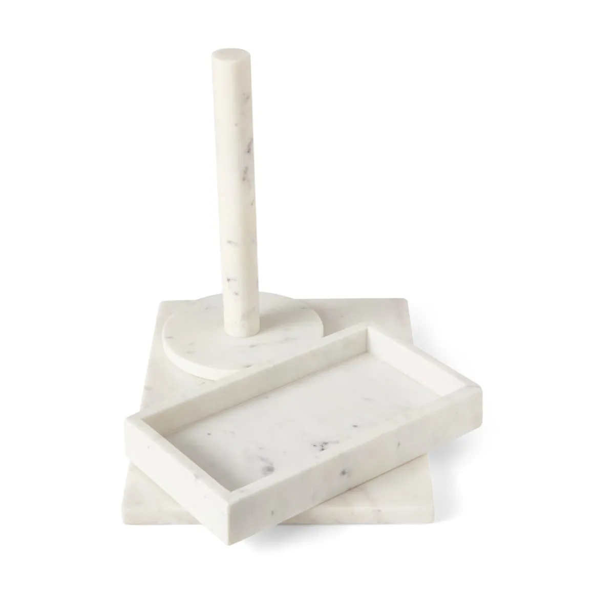 Bricka 26,5x15cm Marmor Vit