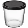 Burk Glas Lock 0,8L Hög Svart