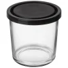 Burk Glas Lock 0,4L Hög Svart