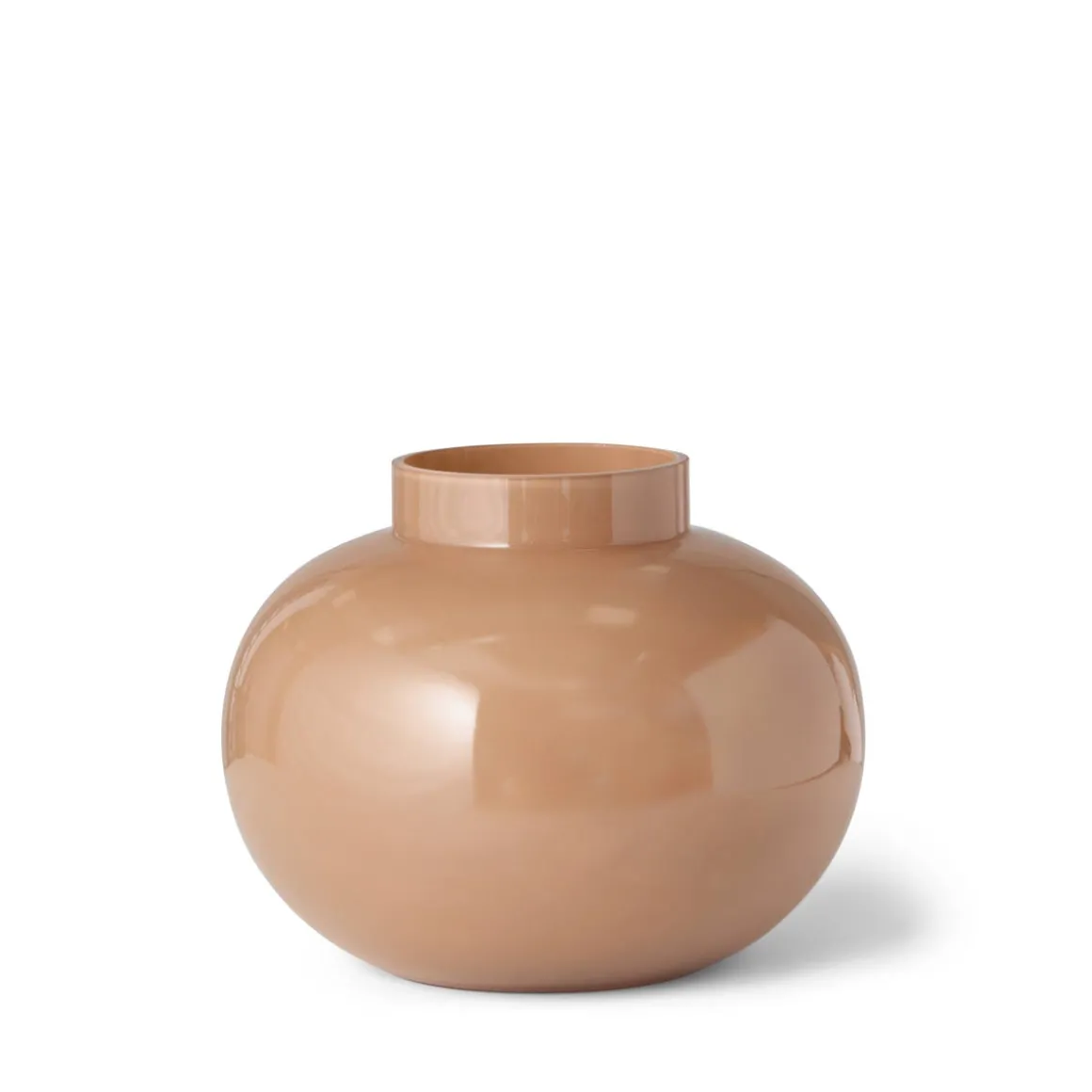 Glasvas Rund Beige