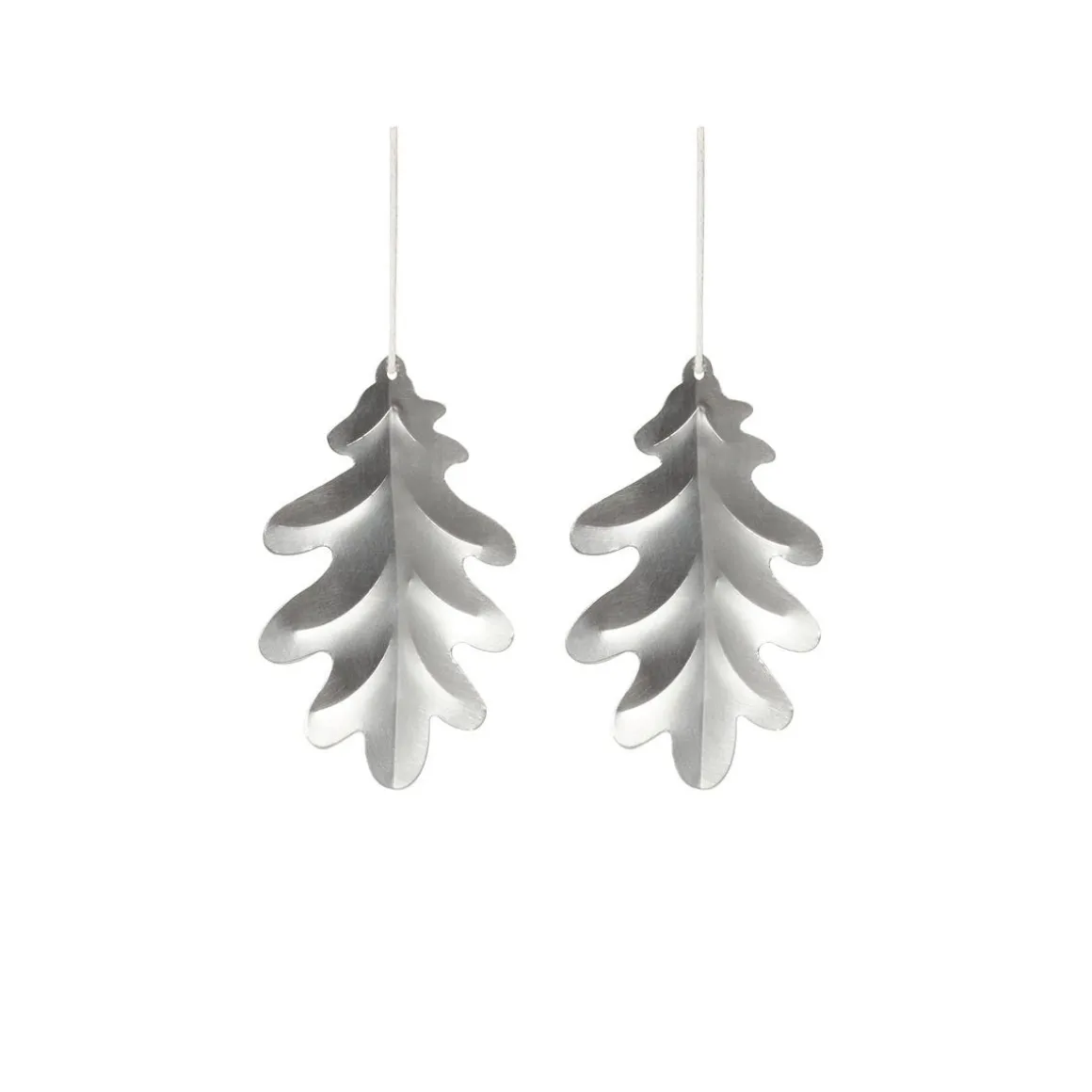 Julgransdekoration Eklöv 2-p Silver