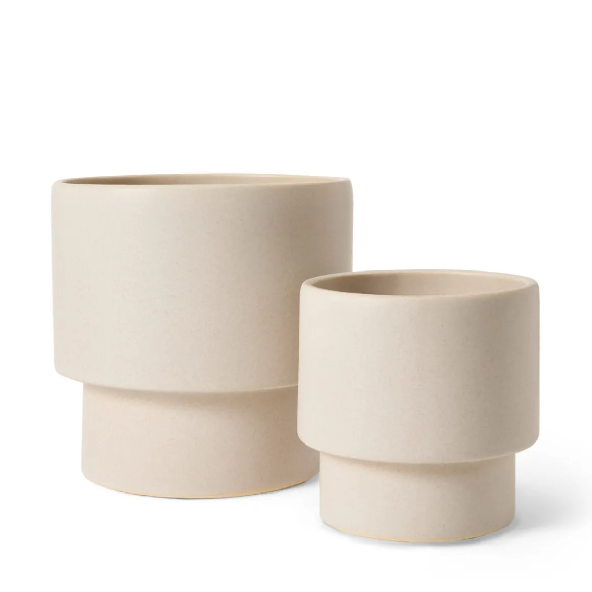 Kruka Stengods Kant 19x18cm Vit
