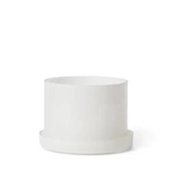 Kruka/Fat Glas 13cm Vit