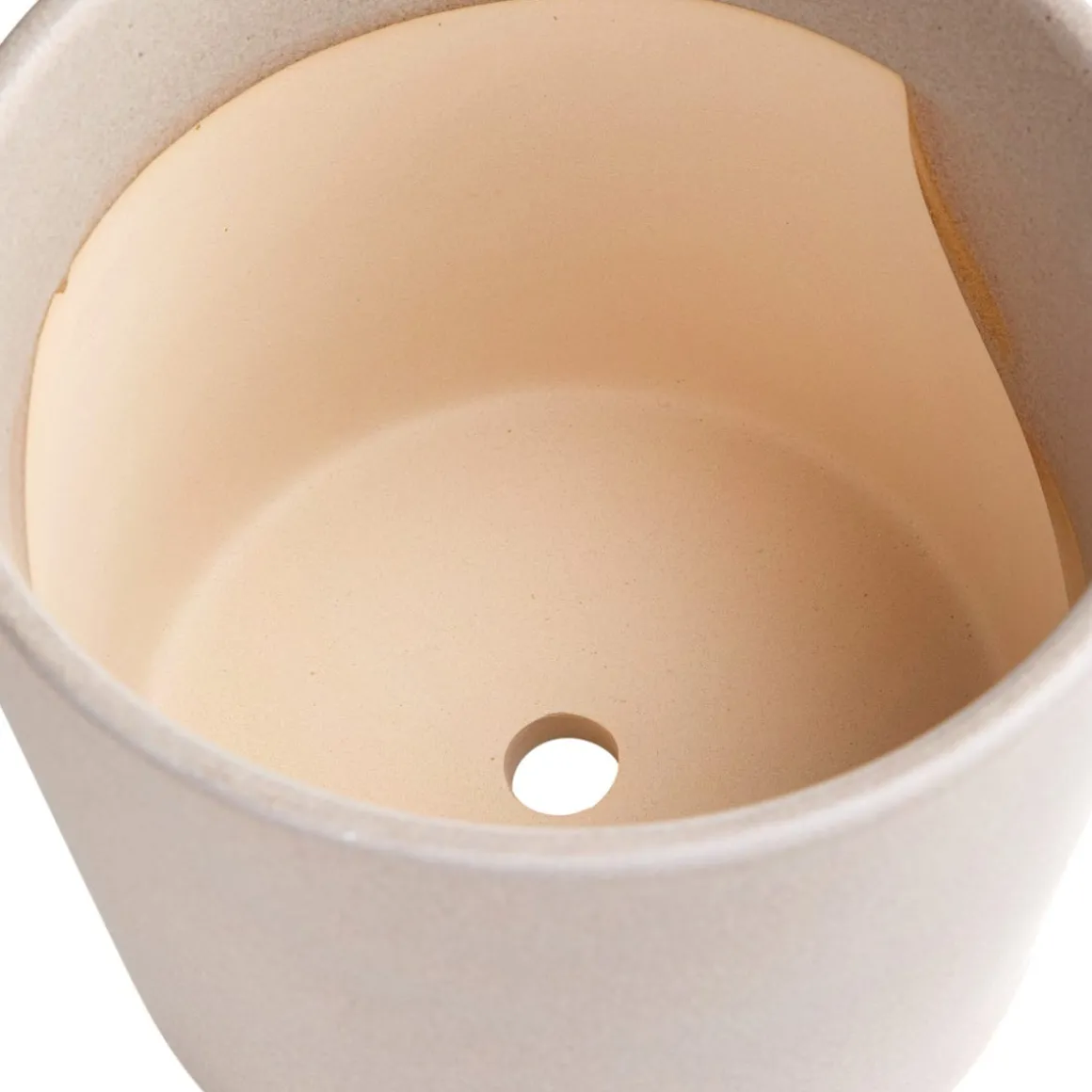 Kruka/Fat Stengods 14cm Beige
