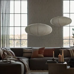 Lampskärm Rispapper Yuna 80cm Vit