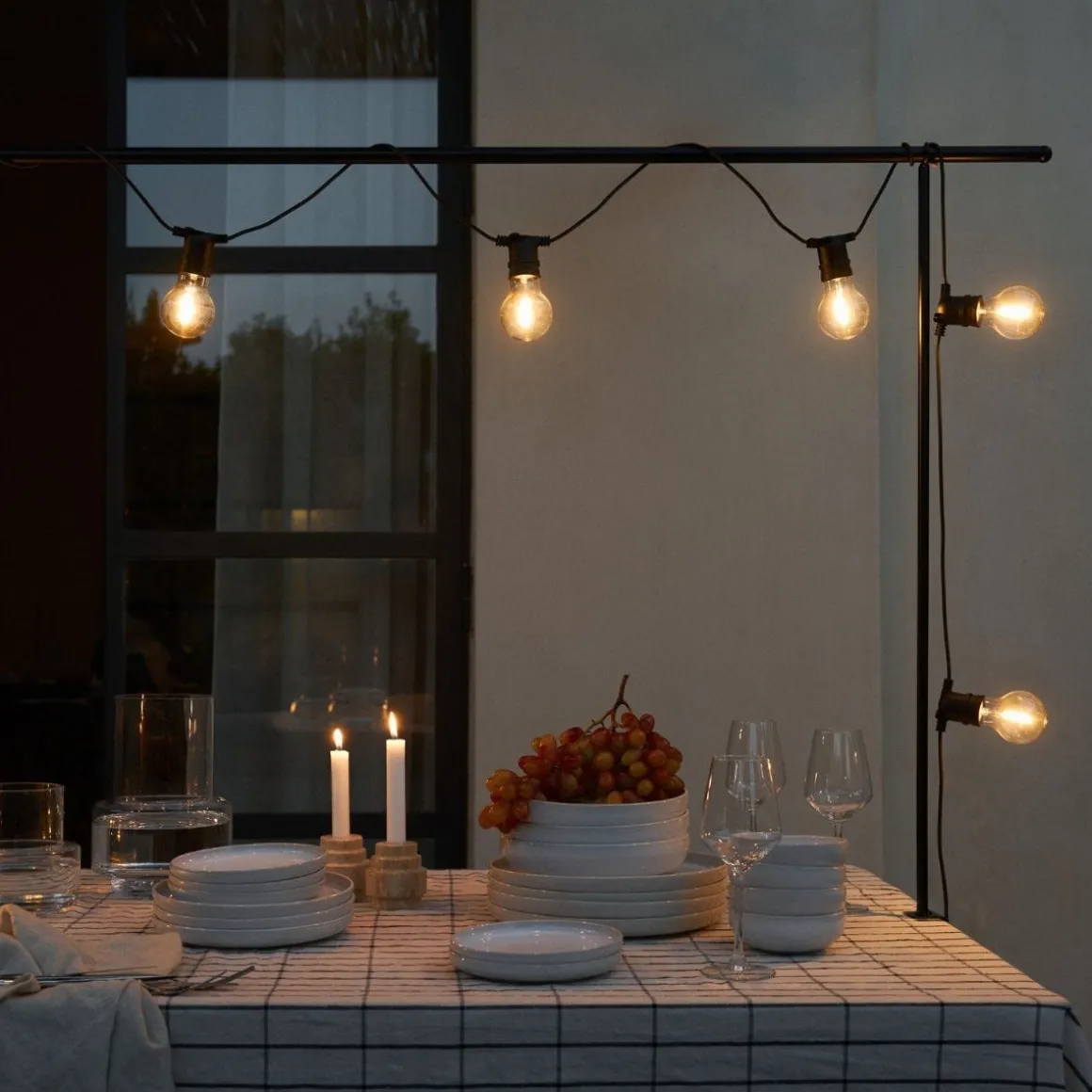Ljusslinga 10 LED 5m Svart