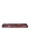Serveringsbräda 35x15cm Marmor Vinröd