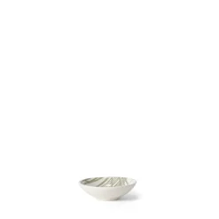 Serveringsskål Lines 9cm Stengods Grön