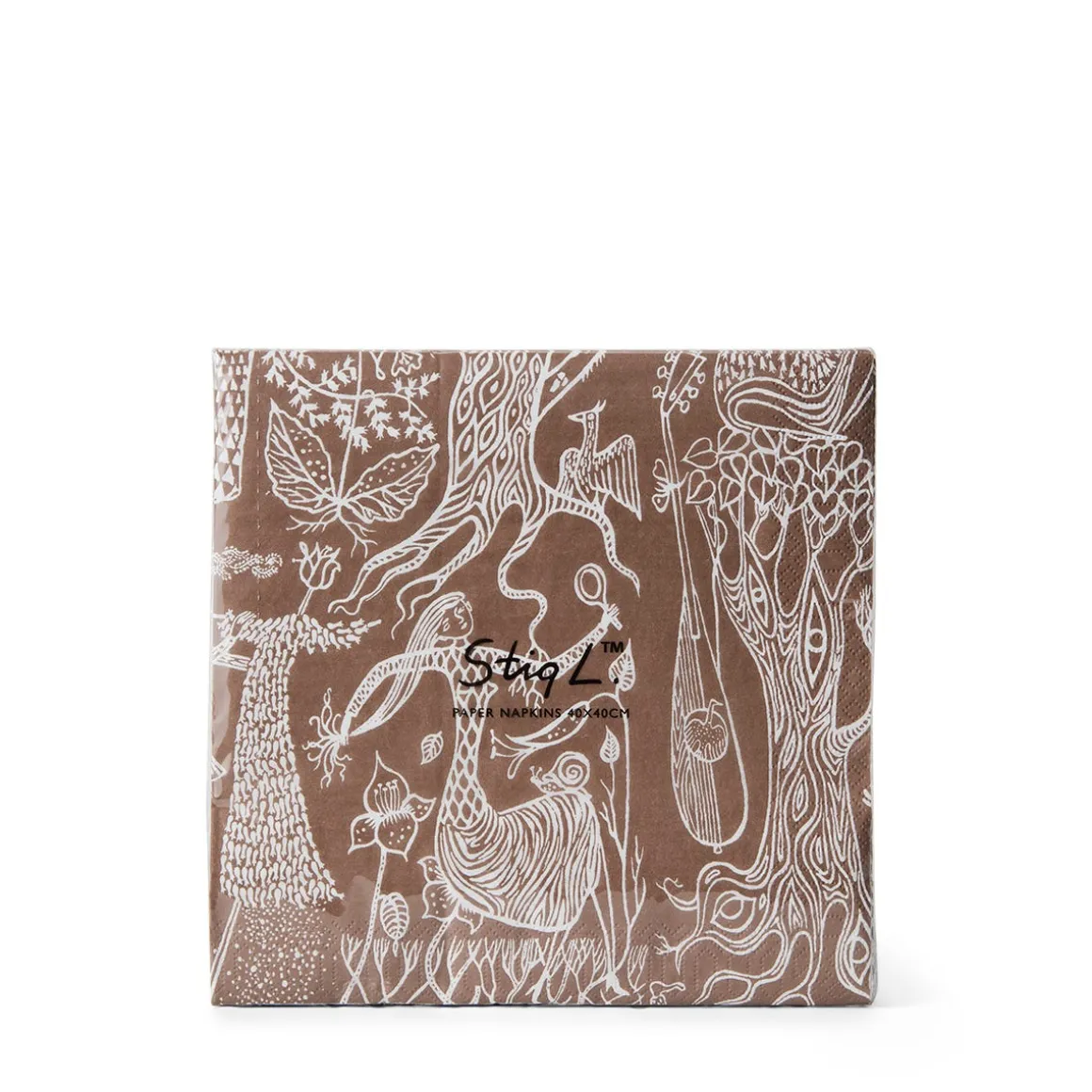 Servett Stig Lindberg 40x40cm Poème d'Amour 20-p Rost